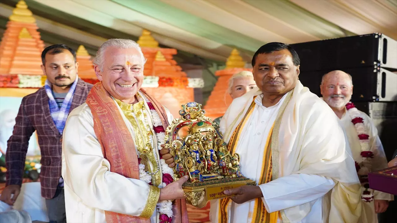 Devotional atmosphere in Ayodhya on the second day of Ram Tarak Yajna