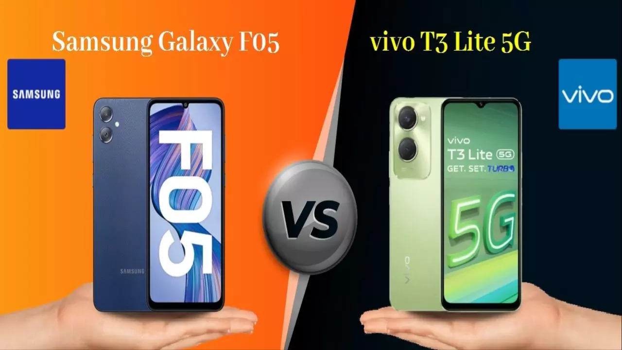 Samsung Galaxy F05 5G vs Vivo T3 Lite 5G