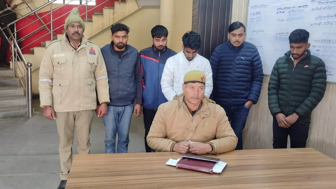 Sonbhadra News- Five members of The highway robbery gang arrested