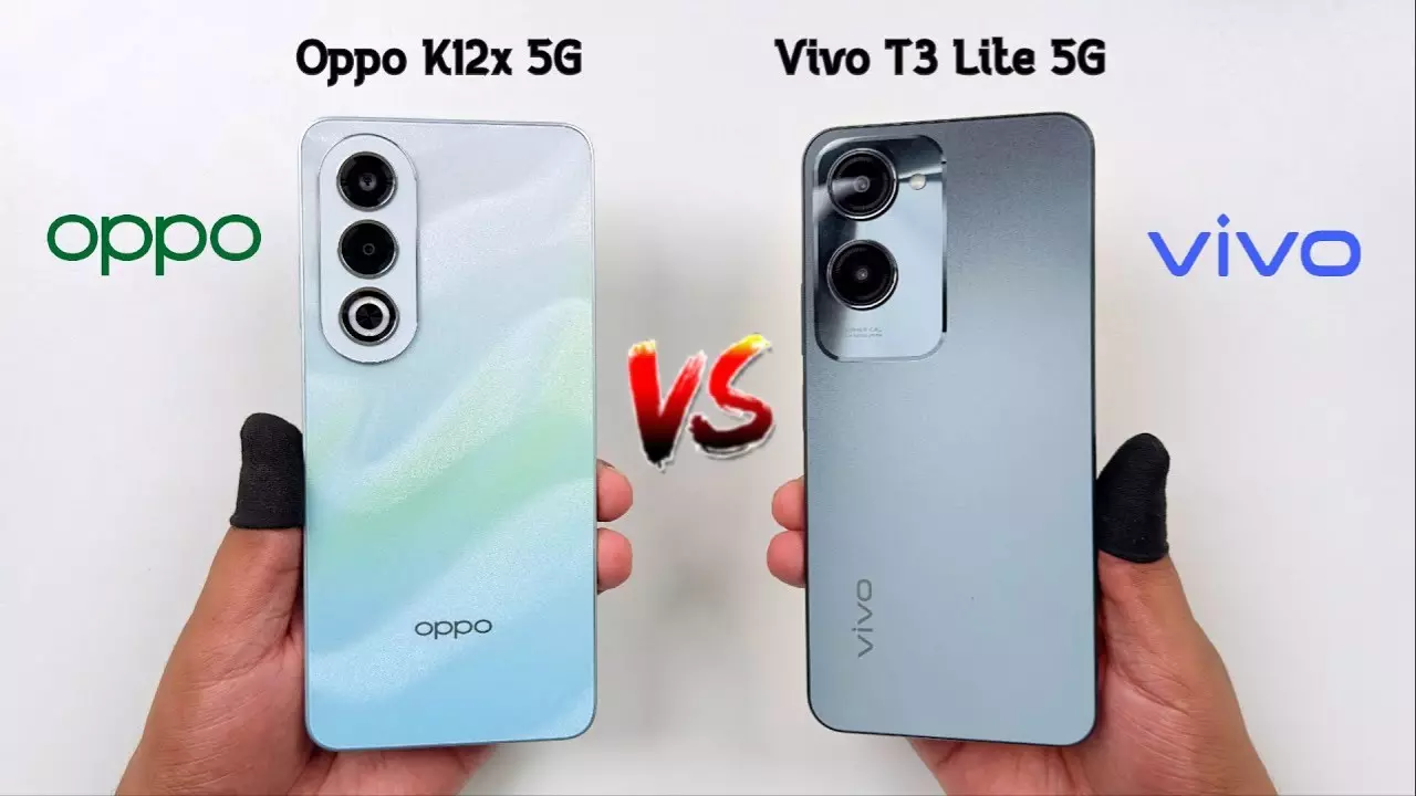 Oppo K12x 5G vs Vivo T3 5G