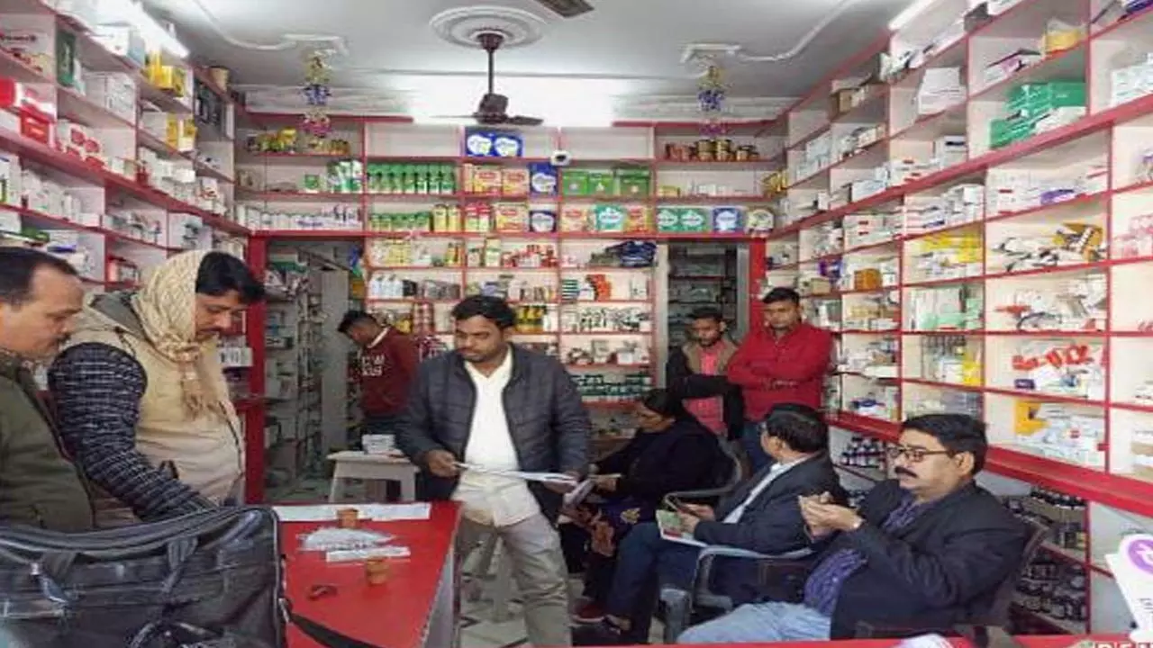 Health team raids on medical store, child rape, shop closed and operator absconds