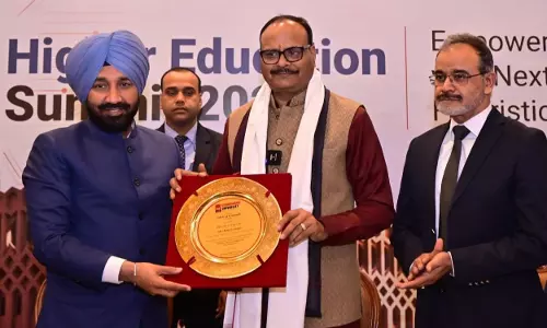 Lucknow News Today Deputy CM Brajesh Pathak arrives at Chandigarh University AI Higher Education Conference 2025