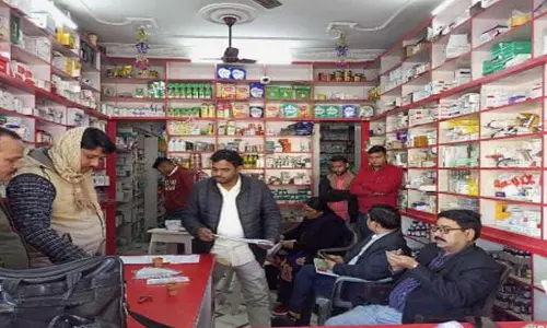 Health team raids on medical store, child rape, shop closed and operator absconds