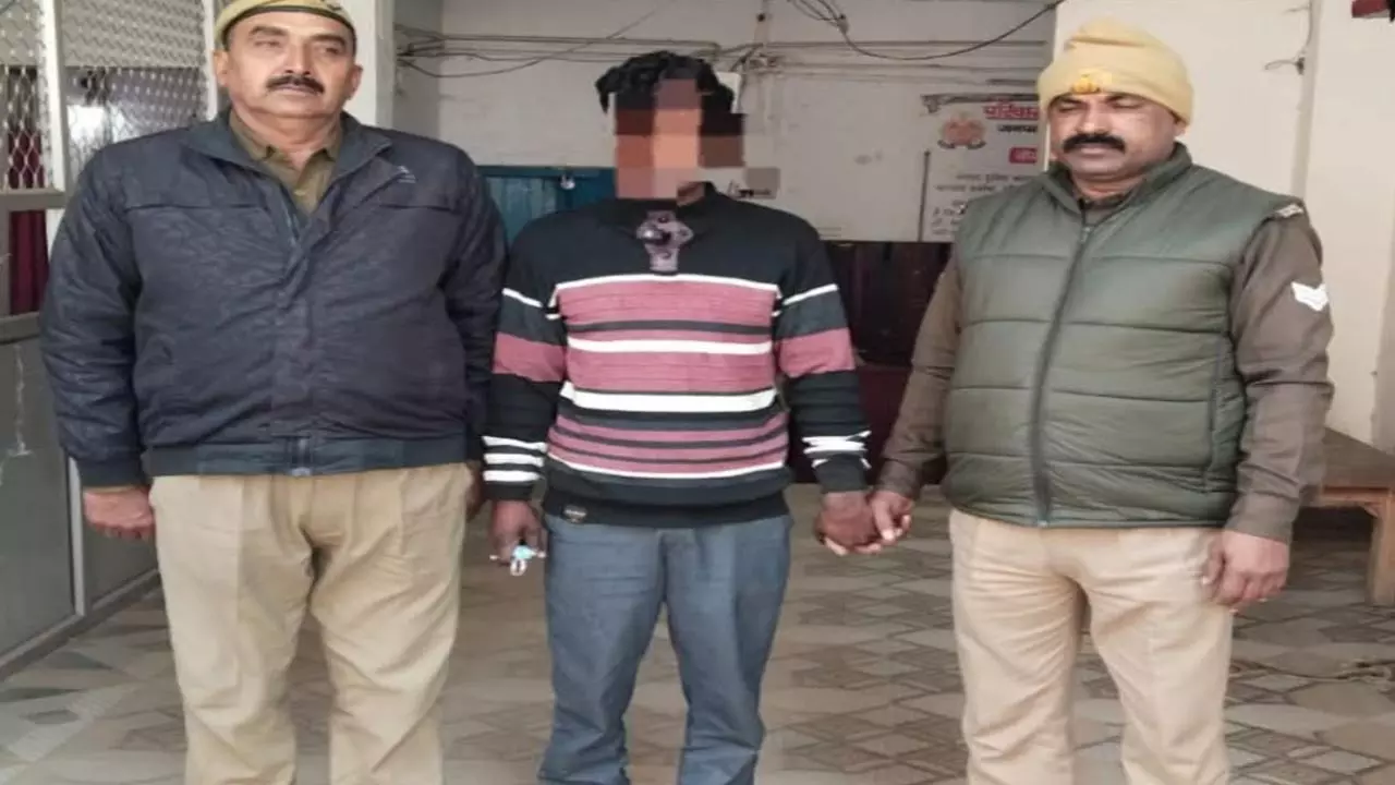 Thief arrested tried to rob a bank sent jail Bahraich Crime News in hindi