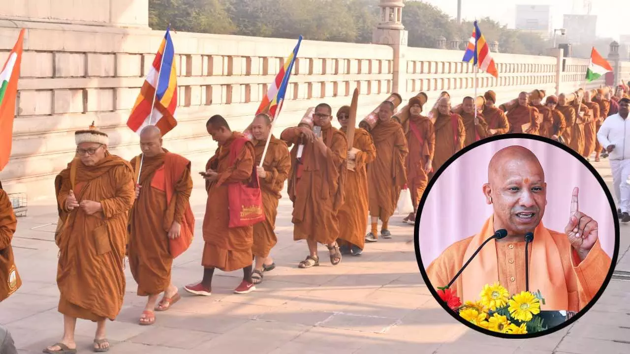 Lucknow News Today Yogi Government Promoted Buddhist Tourism Monks From 9 Countries Visit UP