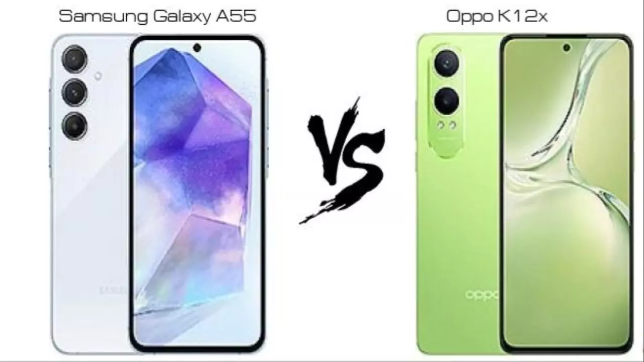 Samsung Galaxy A55 Vs Oppo K12x 5G