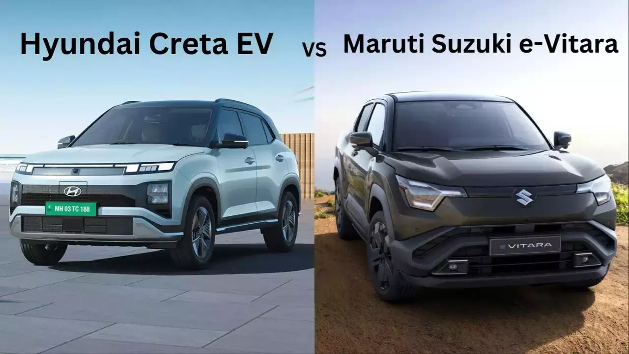 Hyundai Creta Electric vs Maruti e Vitara Comparison Price and Features