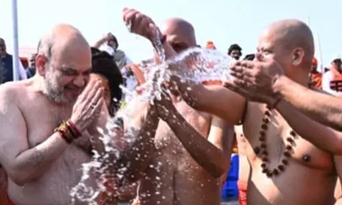 Home Minister Amit Shah kumbh Snan
