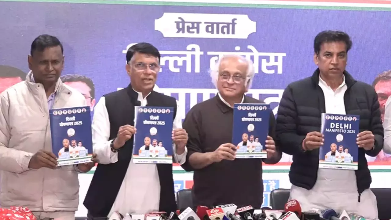 Congress manifesto released for Delhi Assembly elections 2025