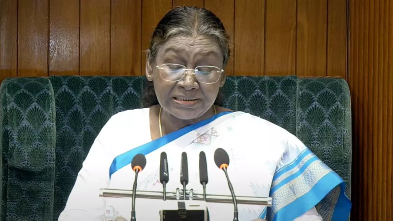 President Droupadi Murmu address joint sitting of both Houses