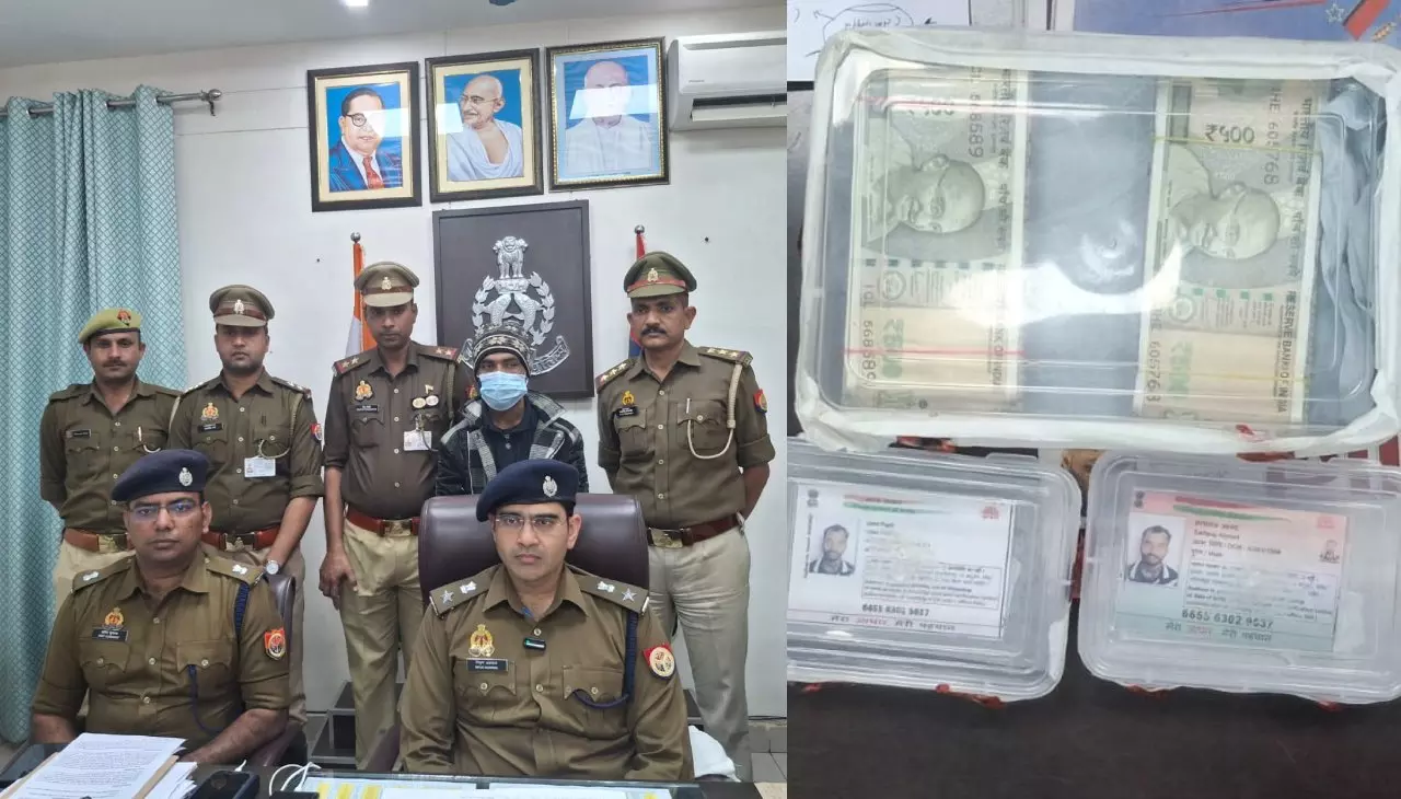 Sarojininagar Police arrest accused with bundle of paper for fraud