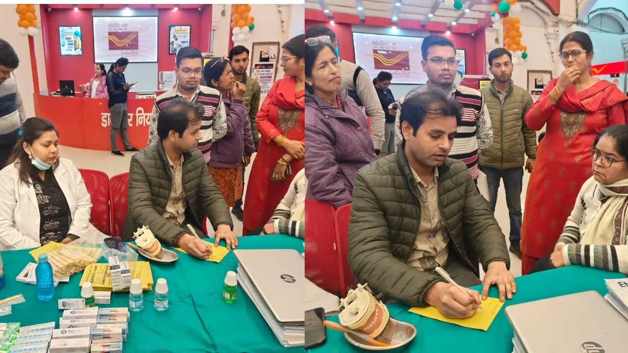 Dental health camp organized at GPO Hazratganj In Lucknow