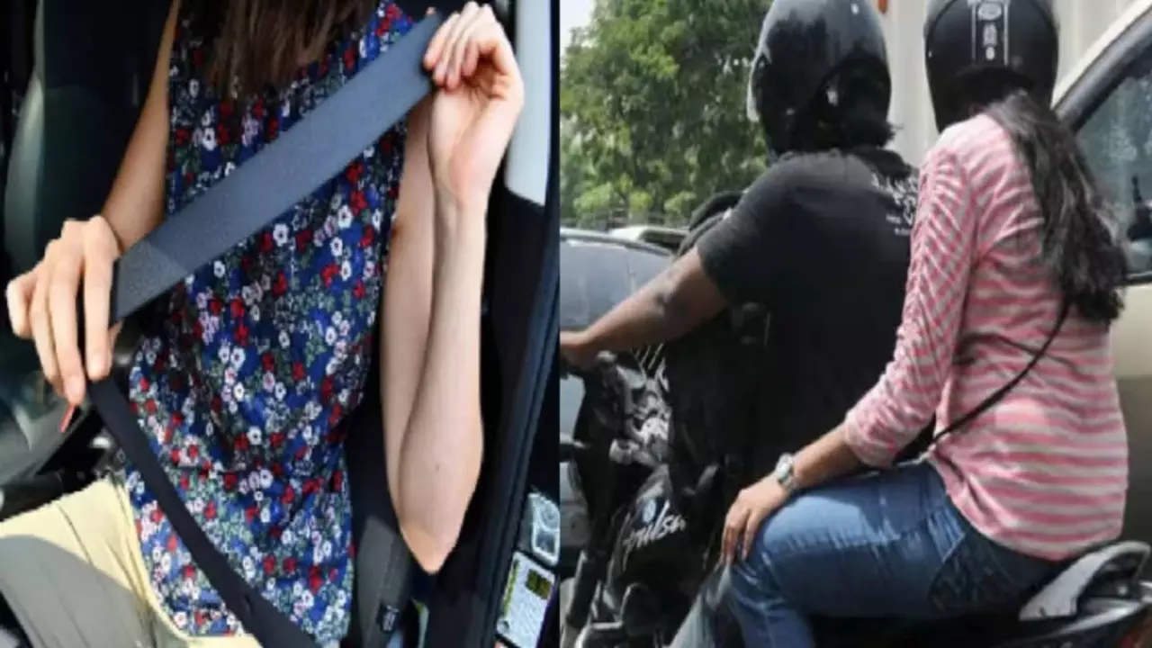 UP Government Employees Rules Alert Seat Belt and Helmet Compulsory in Office