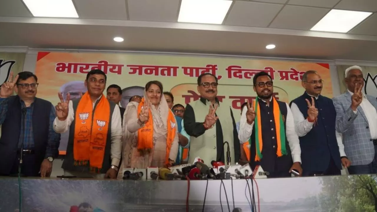 3 MCD Members Join BJP