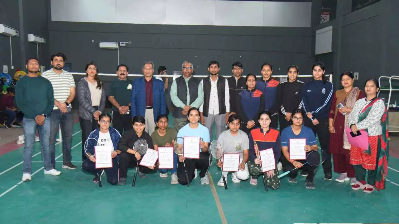 Meerut News Today Chaudhary Charan Singh University Inter Hostel Badminton Competition