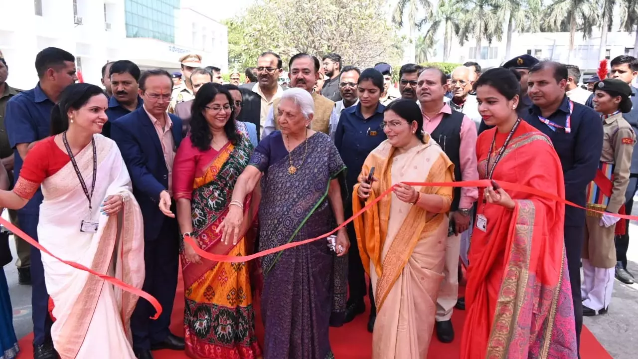 Governor Anandiben Patel at the Golden Jubilee Celebration of Dr. Rammanohar Lohia Awadh University