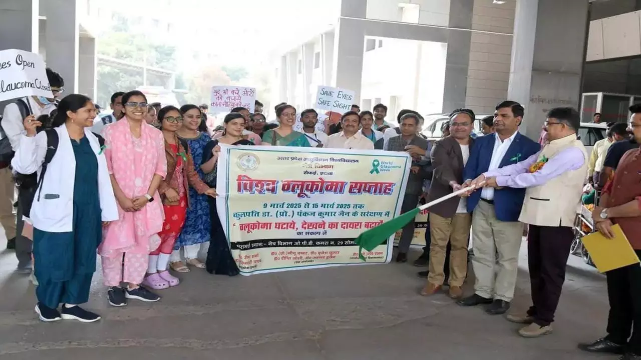 Awareness raised towards glaucoma by Saifai Medical University