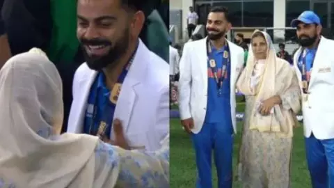 Virat Kohli: चैम्पियनशिप ट्रॉफी जीतने के बाद विराट कोहली ने छुए मोहम्मद शमी की मां के पैर, लोगों ने की जमकर तारीफ