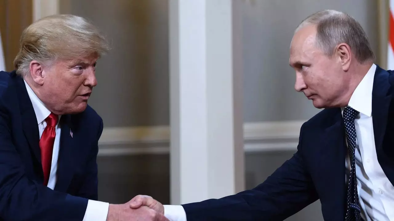 Russian President Vladimir Putin  and US President Donald Trump