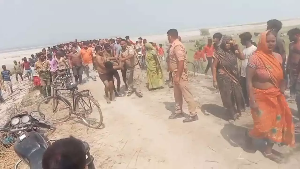 Two children who went to take bath in the river after playing Holi in Tikaitnagar police station area drowned in the river