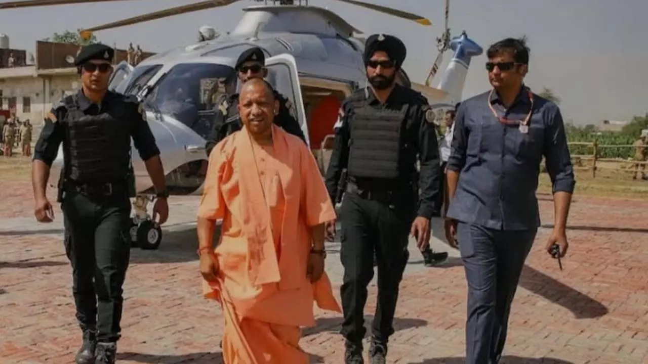 CM Yogi reaches Adishakti Devipatan Temple