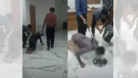kerala kochi viral video marketing company torturing underperforming employee