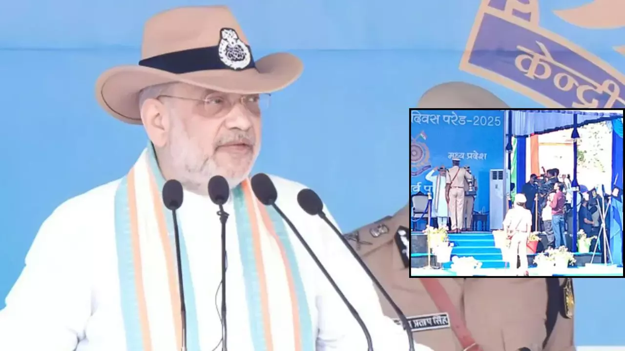 amit shah in mp neemuch for crpf 86th foundation day celebration