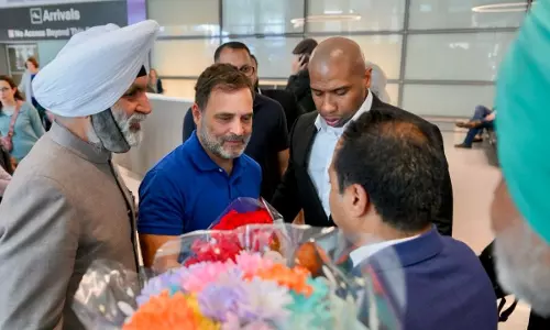 rahul gandhi in us targeted election commission during his speech see details