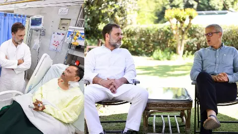 rahul gandhi in srinagar meet pahalgam injured victim people after terror attack