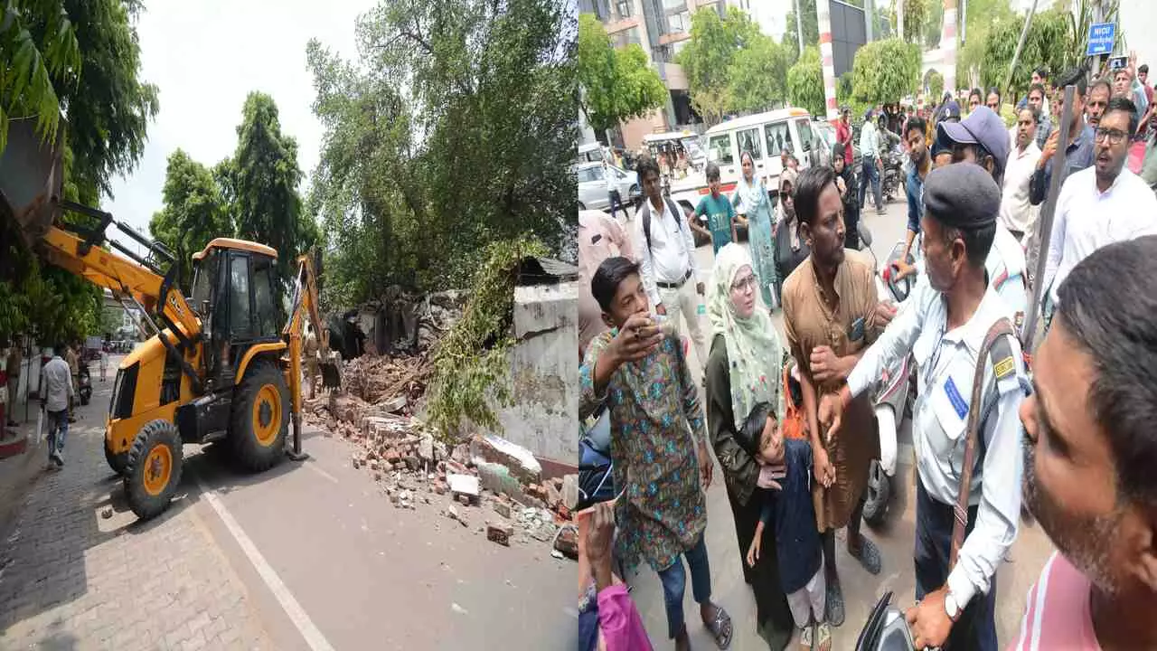 Encroachment mazaar built inside KGMU
