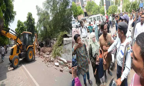 Encroachment mazaar built inside KGMU
