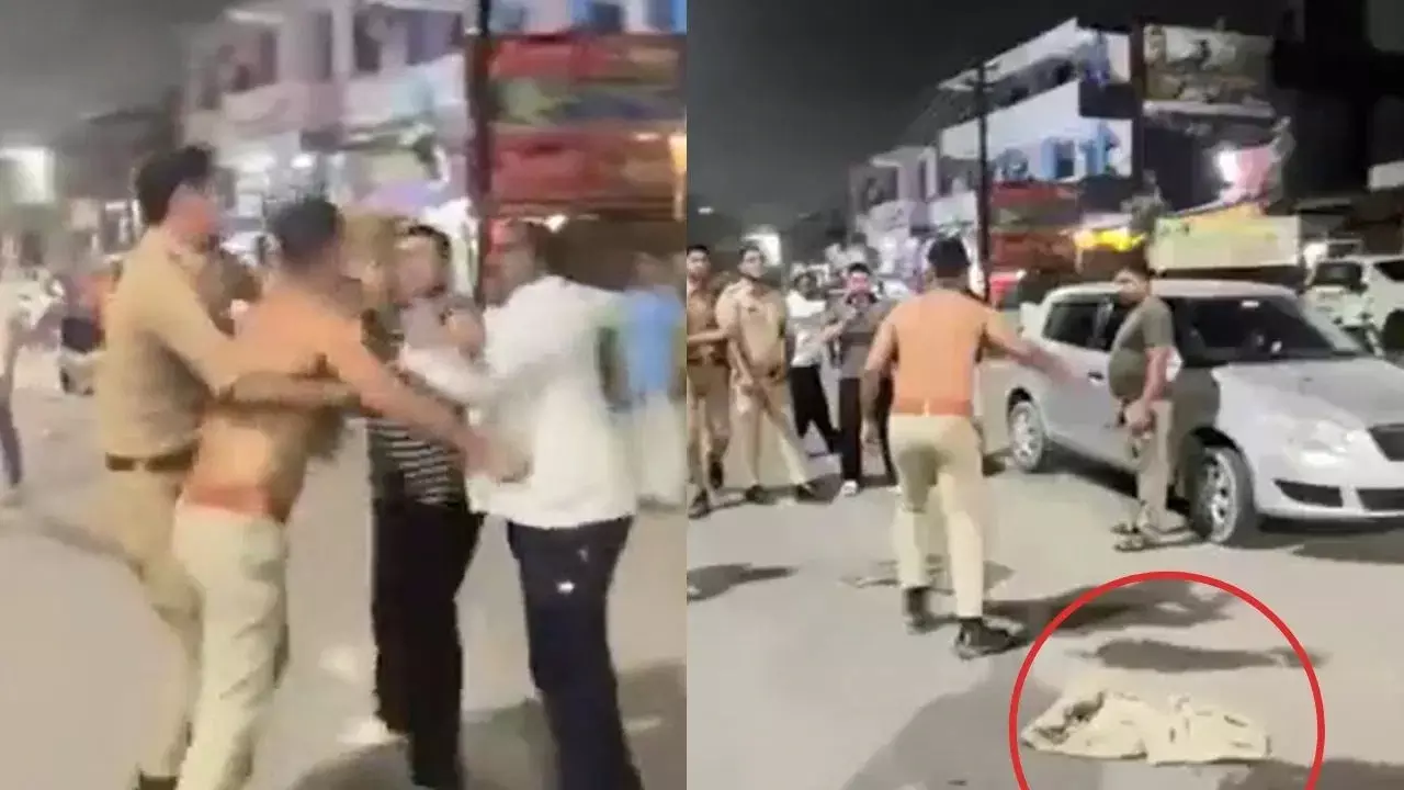Noida Police Viloence Video Viral