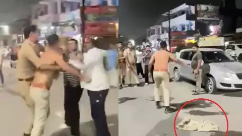 Noida Police Viloence Video Viral