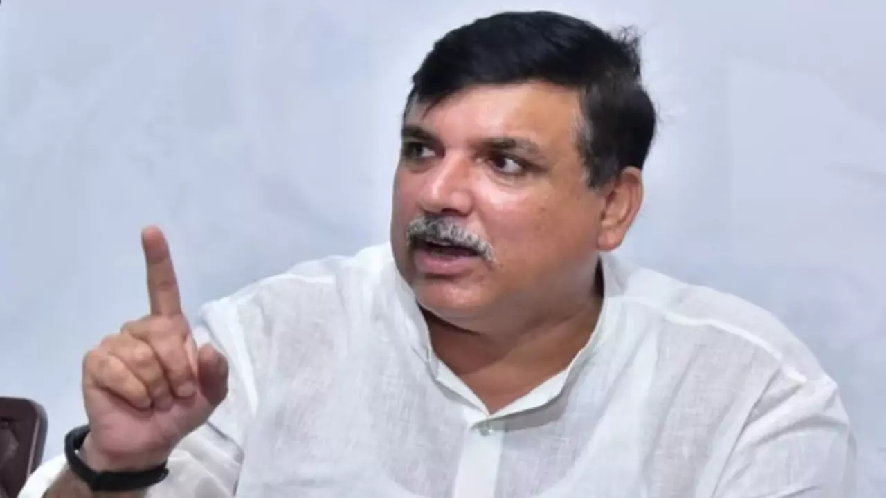 AAP MP Sanjay Singh demand attack on bjp on caste census said diverting public attention from real issues