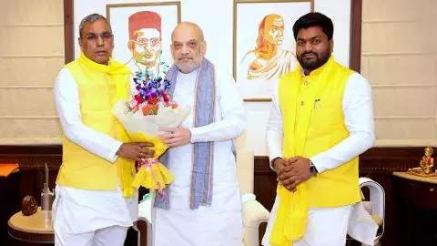 अमित शाह से ओमप्रकाश राजभर की मुलाकात, बिहार चुनाव को लेकर राजभर ने रखा प्लान!