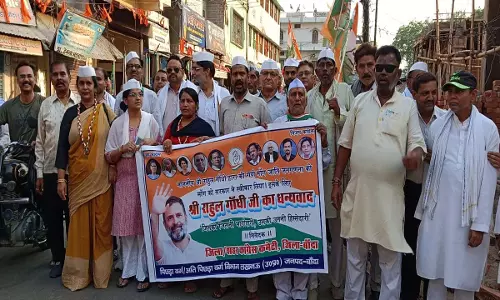 Congressmen thank opposition leader Rahul Gandhi for announcement of caste census by central government