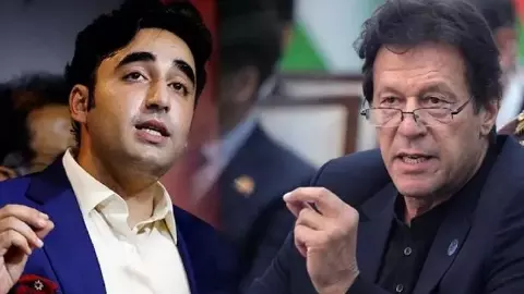 Bilawal Bhutto and Imran Khan