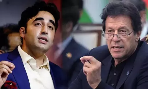 Bilawal Bhutto and Imran Khan