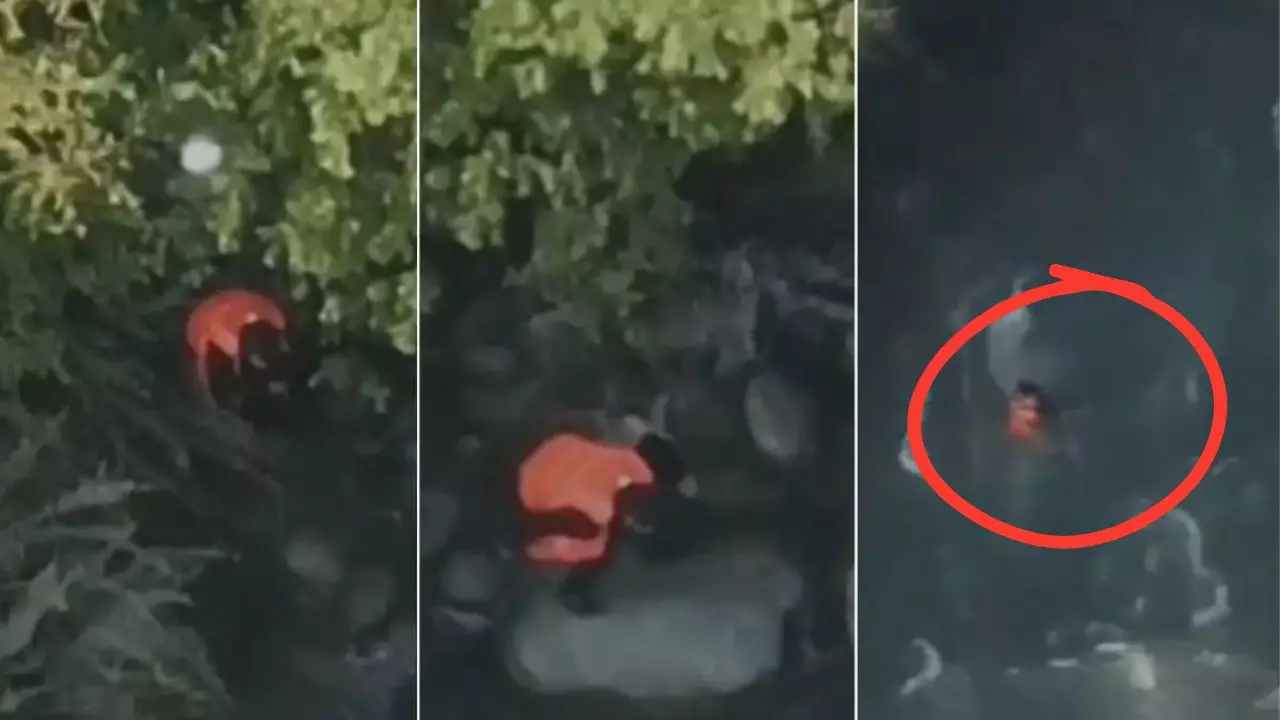 jammu kashmir news kulgam man alleged helped terrorists jumps into river death