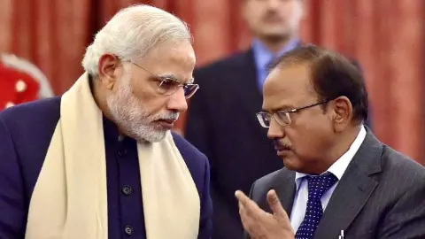 PM Modi meets NSA Ajit Doval today before mock drill amid india pakistan tension