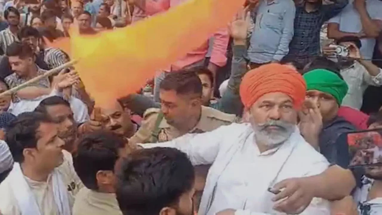 Bhakiyu leader Rakesh Tikait