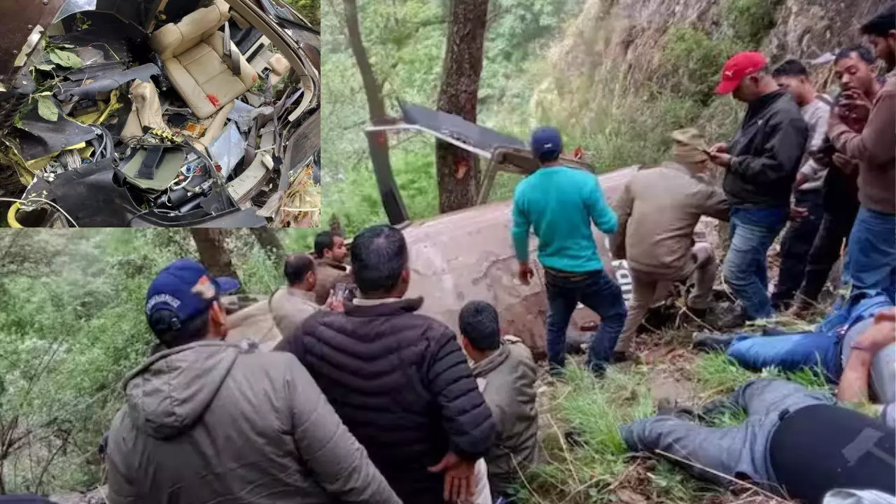 Uttarakhand Uttarkashi Helicopter Crash news 5 death 2 injured