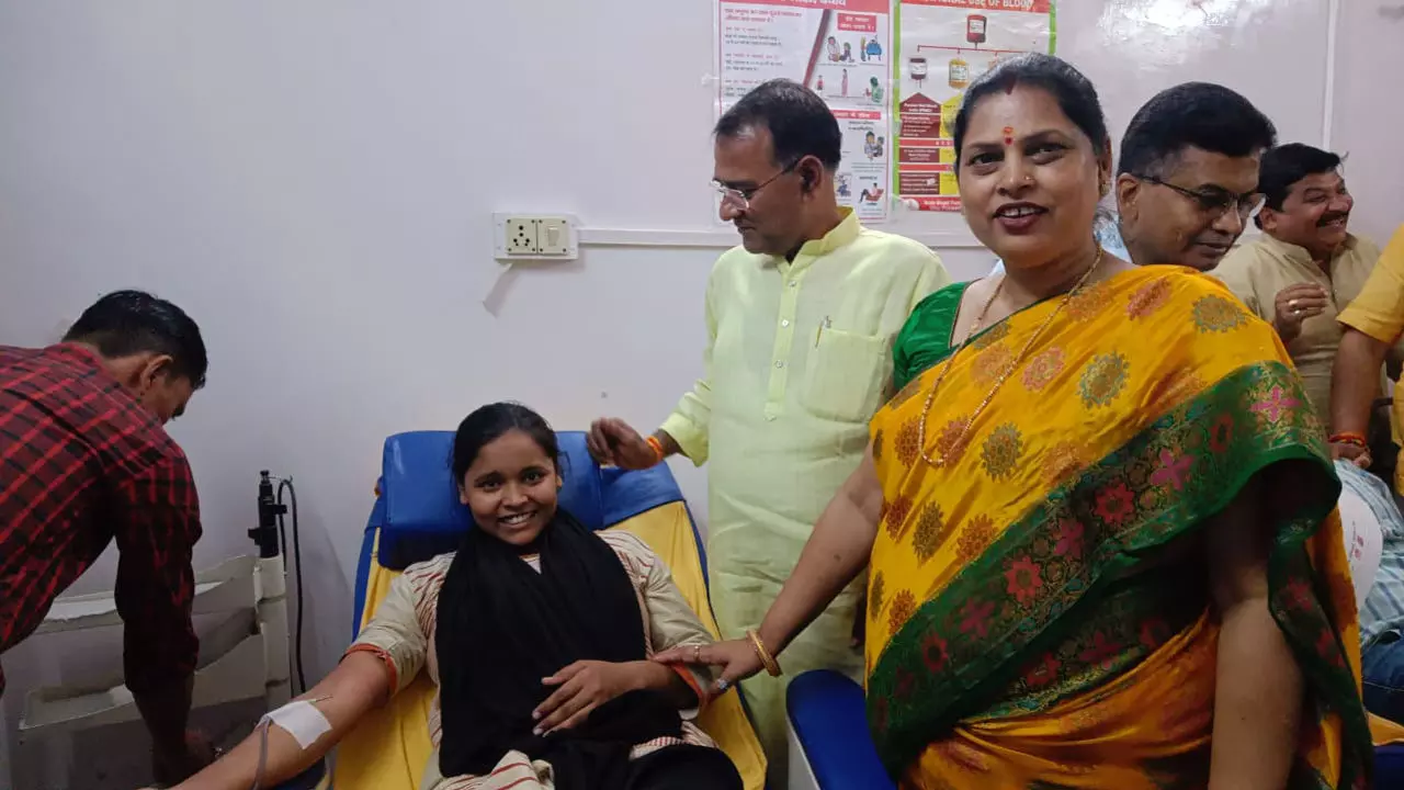 Blood donation camp in Chandauli