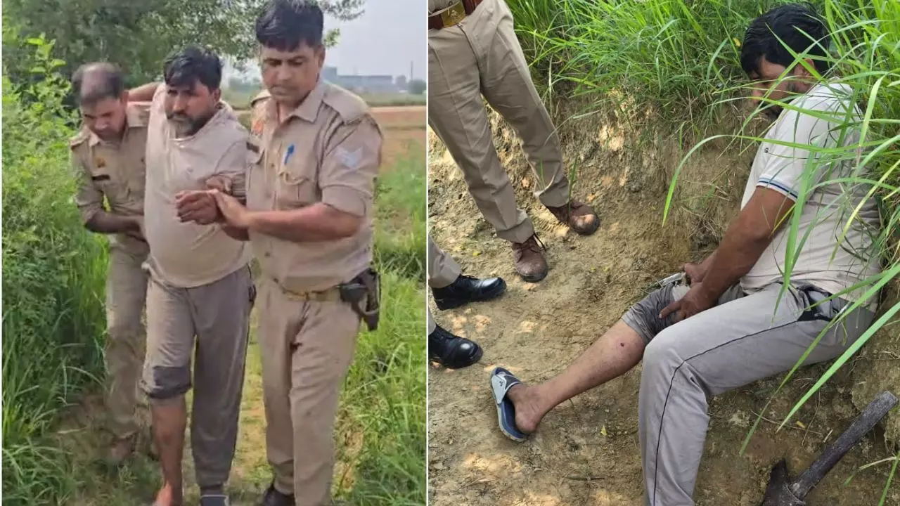 Meerut News: गोकशी के आरोपी से मुठभेड़, पैर में गोली लगने से घायल, साथी फरार