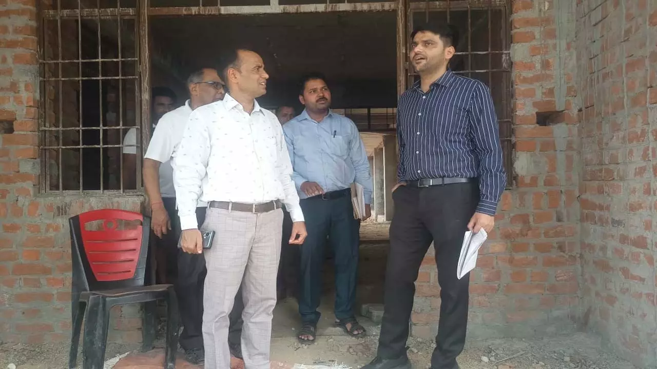 CDO Abhishek Kumar inspects school building
