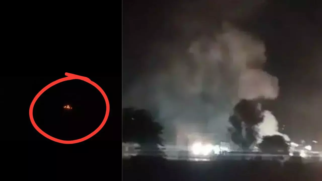 Drone attack in Jammu Kashmir samba after pm modi speech explosions heard amid india pakistan tension