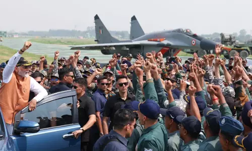 PM Modi at Adampur Airbase