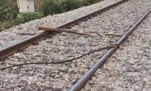 Big conspiracy devised to derail another express train including Rajdhani Express in Hardoi, track disrupted
