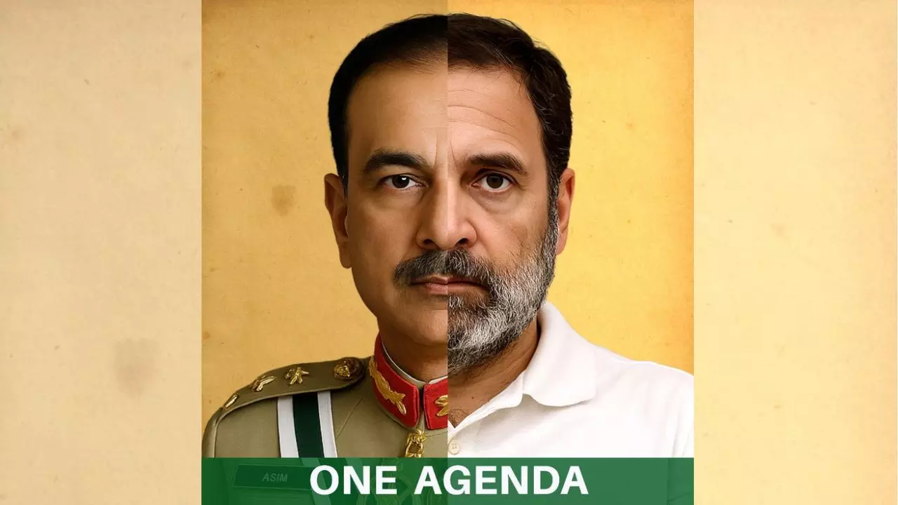 BJP Attack On Rahul Gandhi compared with mir jafar controversial photo with pak chief asim munir viral