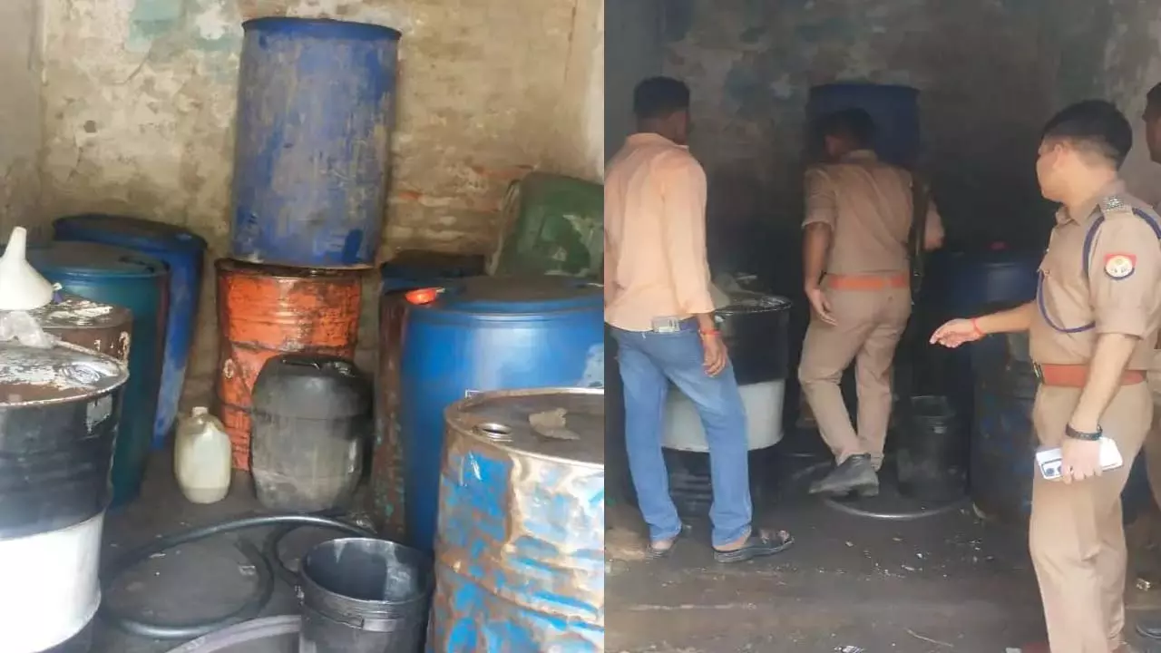CO Mughalsarai Rajesh Sisodia recovered heavy quantity of illegal diesel